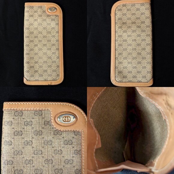 GUCCI MicroGG Vintage Bag + Pouch + Wallet + Etui + Coin Purse + Keyholder SET - Picture 9 of 16